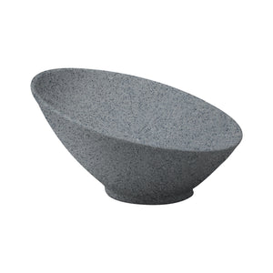 Bowl Inclinado De 25 cm|Melamina Gray Granite