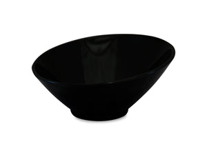 Bowl Inclinado De 25 cm De Melamina Negra | Negra
